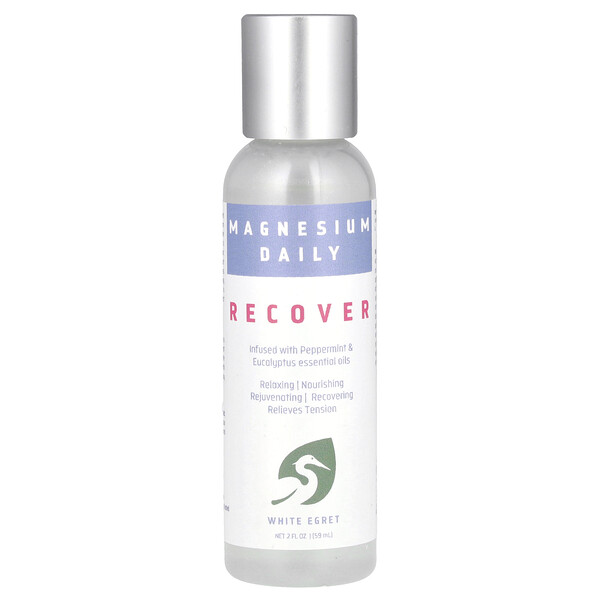 Magnesium Daily, Recover, 2 fl oz (59 ml) White Egret