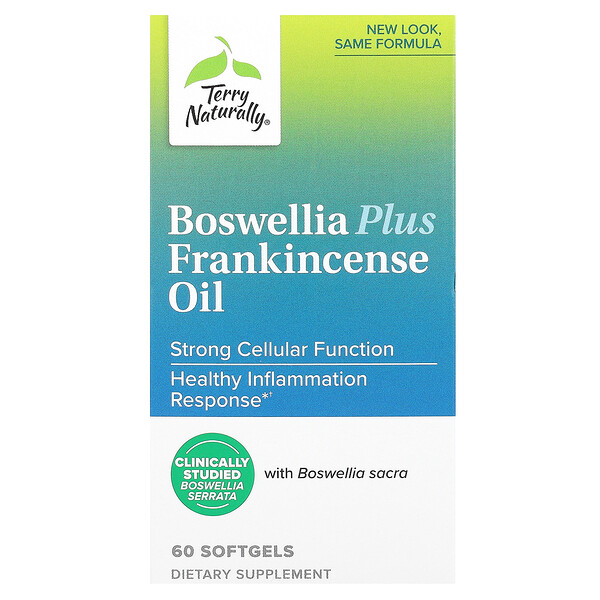 Boswellia Plus Frankincense Oil, 60 Softgels Terry Naturally