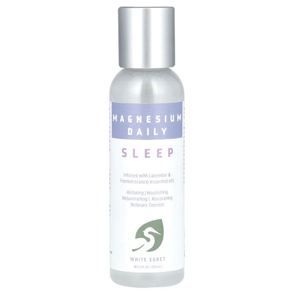 Magnesium Daily, Sleep, 2 fl oz ( 59 ml) White Egret