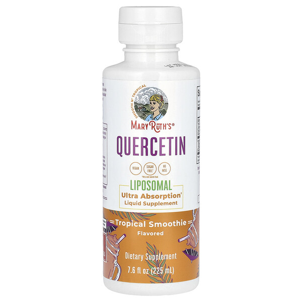 Quercetin Liposomal, Tropical Smoothie, 7.6 fl oz (225 ml) MaryRuth's