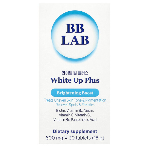 White Up Plus, Brightening Boost, 600 mg , 30 Tablets BB Lab