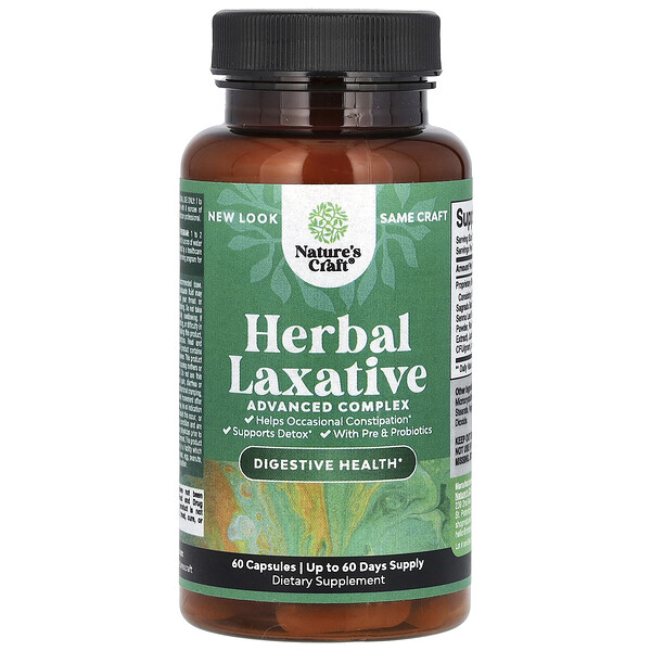 Herbal Laxative, 60 Capsules Nature's Craft