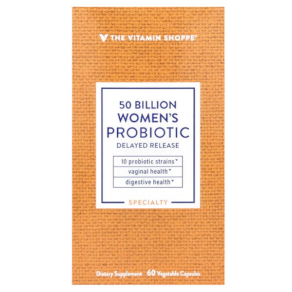 Women's Probiotic, 50 Billion , 60 Vegetable Capsules The Vitamin Shoppe