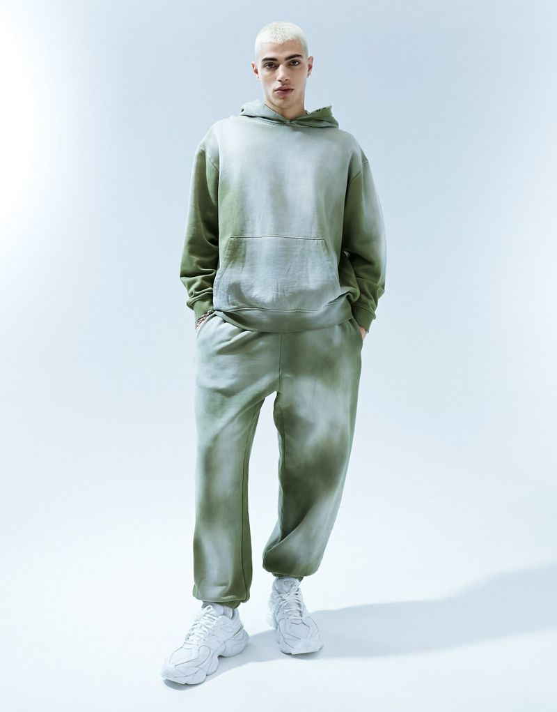 ASOS DESIGN oversized sweatpants in washed green ASOS DESIGN