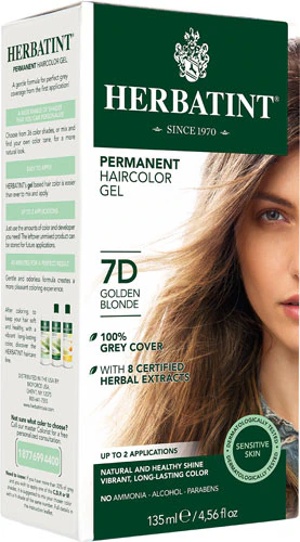 Permanent Hair Color Gel 7D Golden Blonde -- 135 mL Herbatint