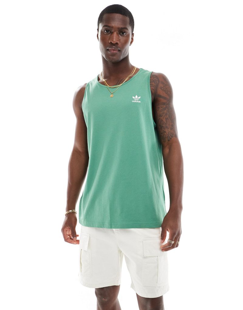 adidas Originals Essentials tank top in preloved green Adidas