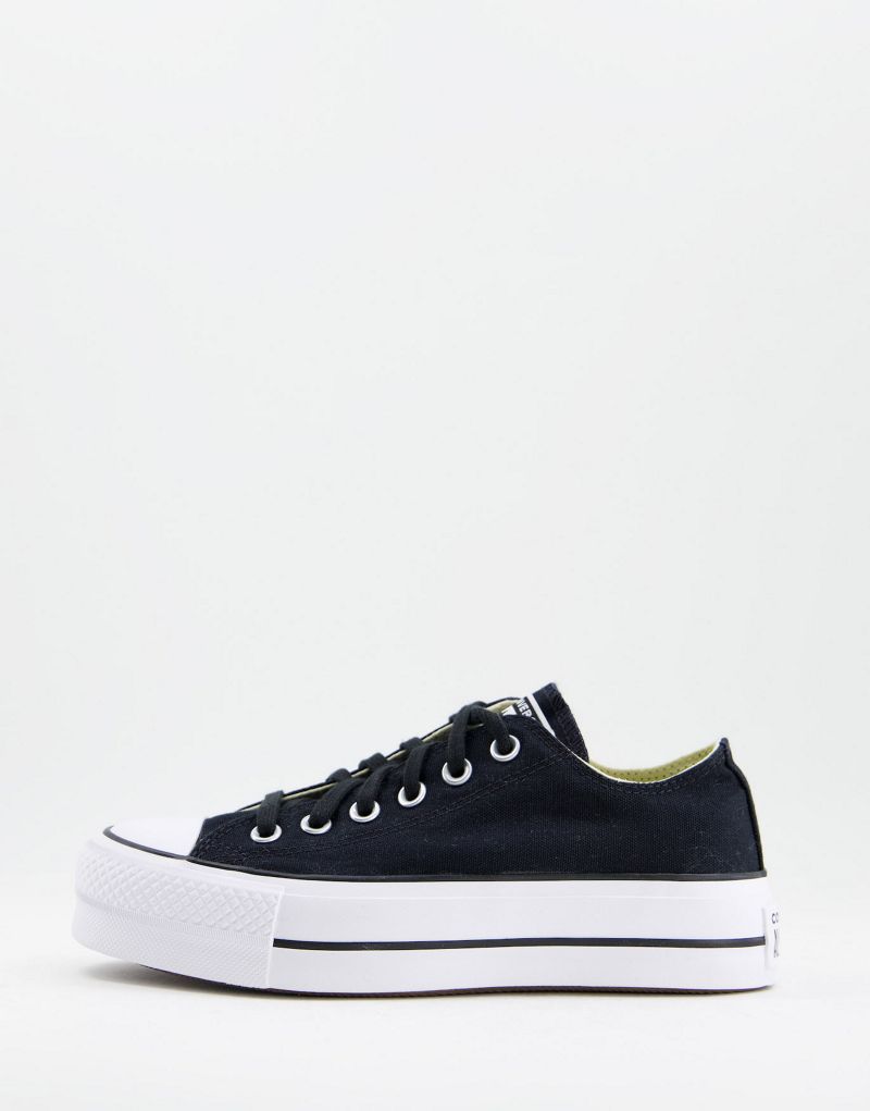 Converse Chuck Taylor All Star Lift Ox sneakers in black Converse