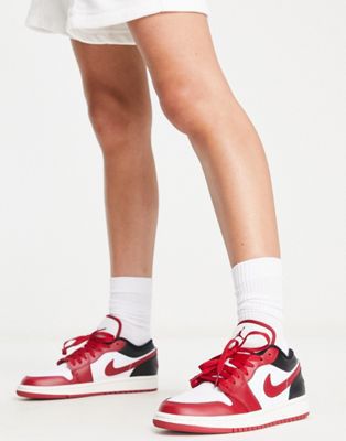 Nike Air Jordan 1 Low sneakers in red and white Nike