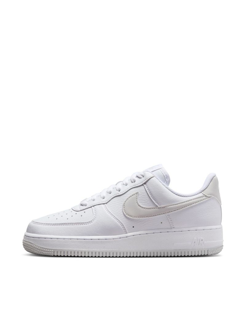Nike Air Force 1 sneakers in white and gray  Nike