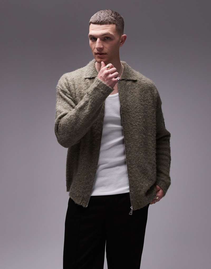 Мужской Кардиган Topman Boucle Topman