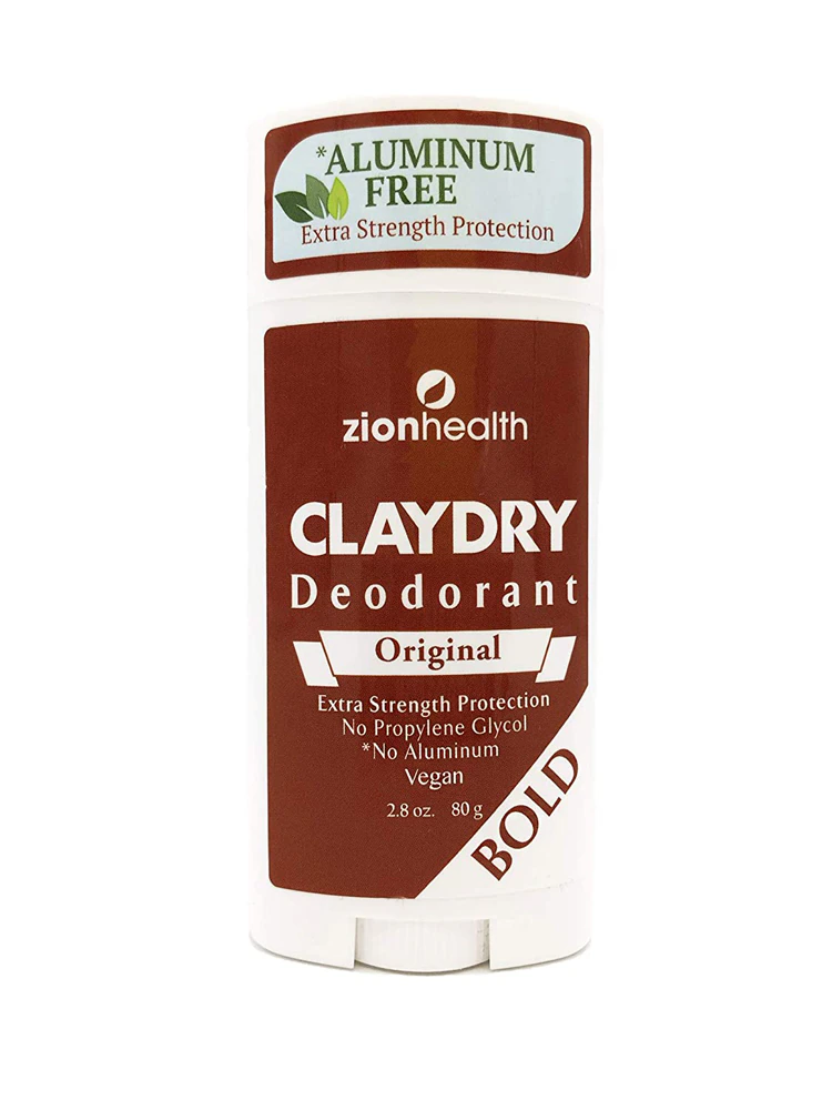 Clay Dry Deodorant Aluminum Free Bold - Original -- 2.8 oz Zion Health