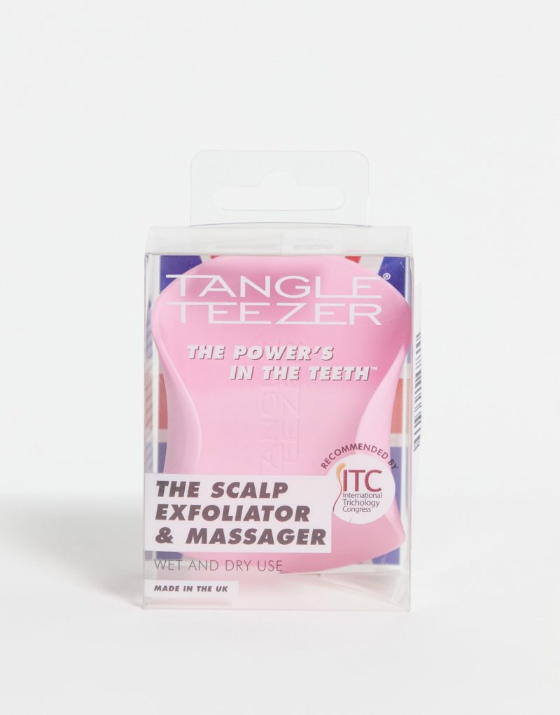 Tangle Teezer Scalp Massager & Exfoliator - Light Pink Tangle Teezer