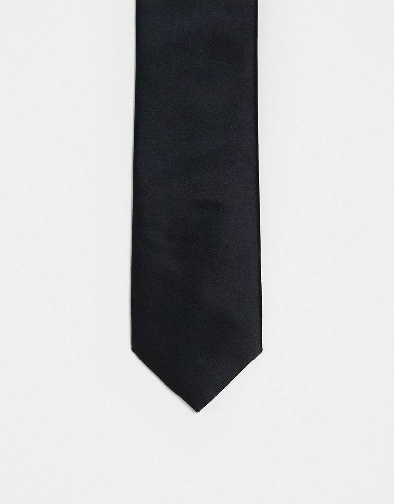 Twisted Tailor Ellroy tie in black Twisted Tailor