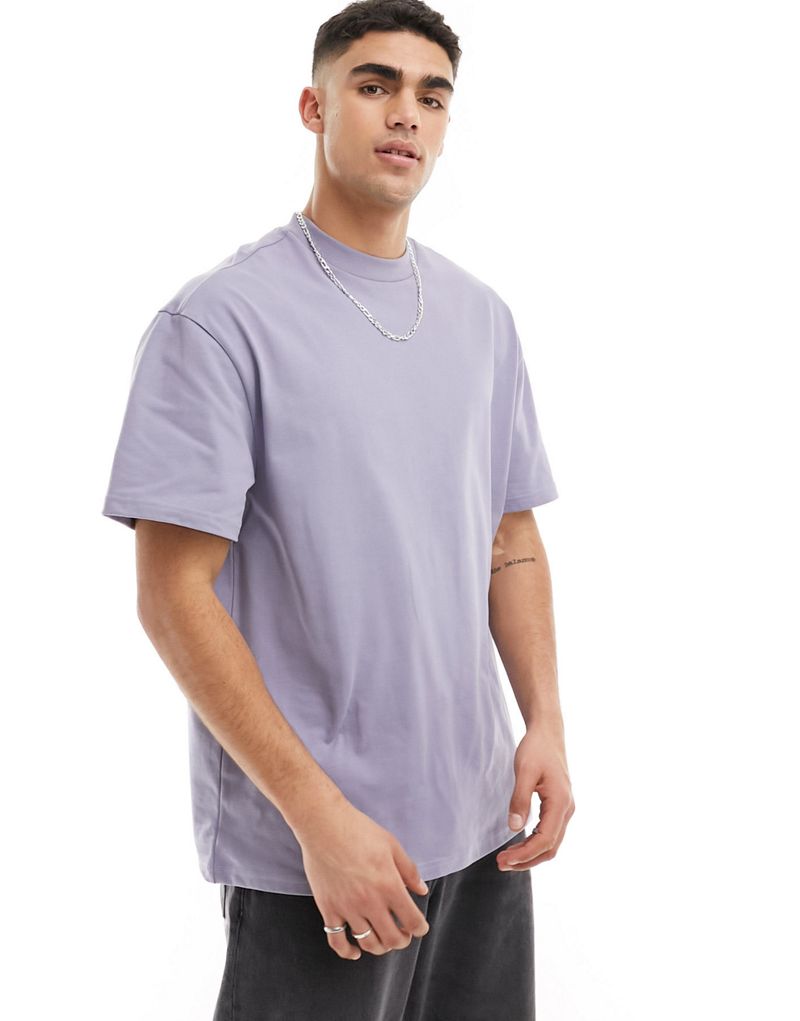 Weekday Great boxy fit t-shirt in dusty purple Weekday