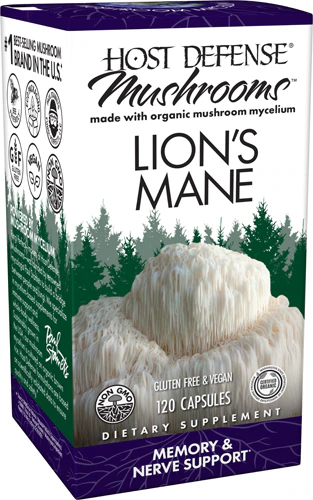 Mushrooms Organic Lion's Mane Capsules -- 120 Capsules Host Defense