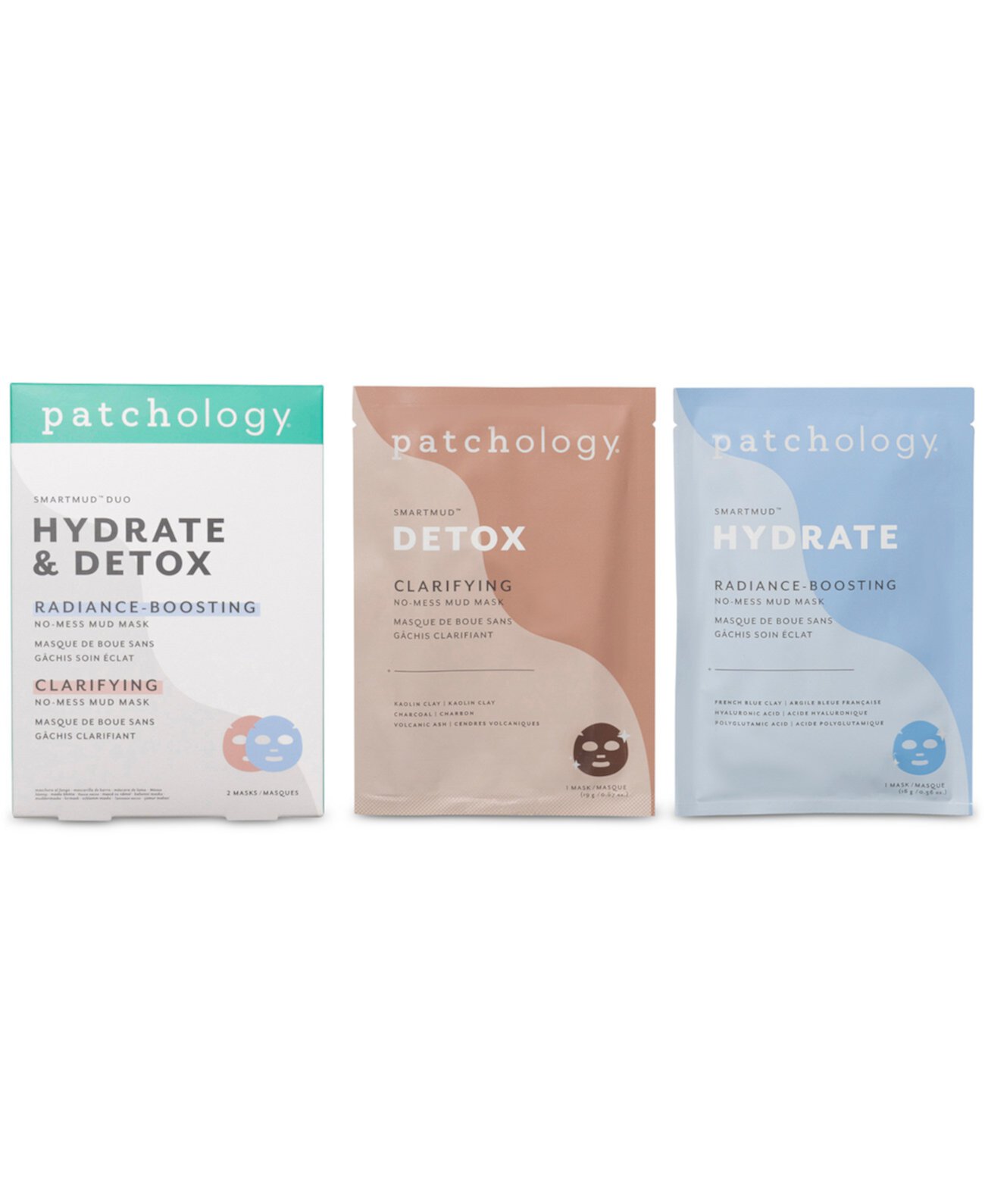 2-Pc. SmartMud Hydrate & Detox No-Mess Mud Mask Set Patchology