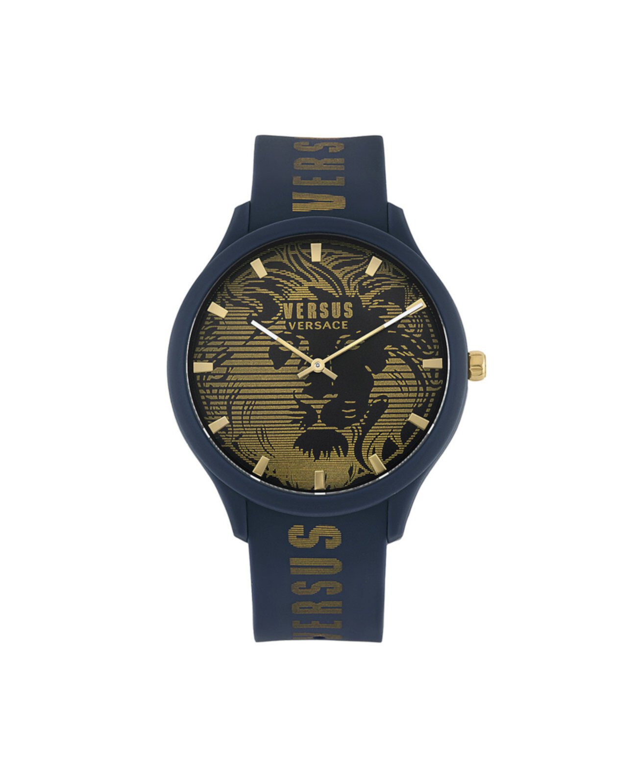 Mens Domus Quartz Blue Silicone Strap 44mm Versus Versace