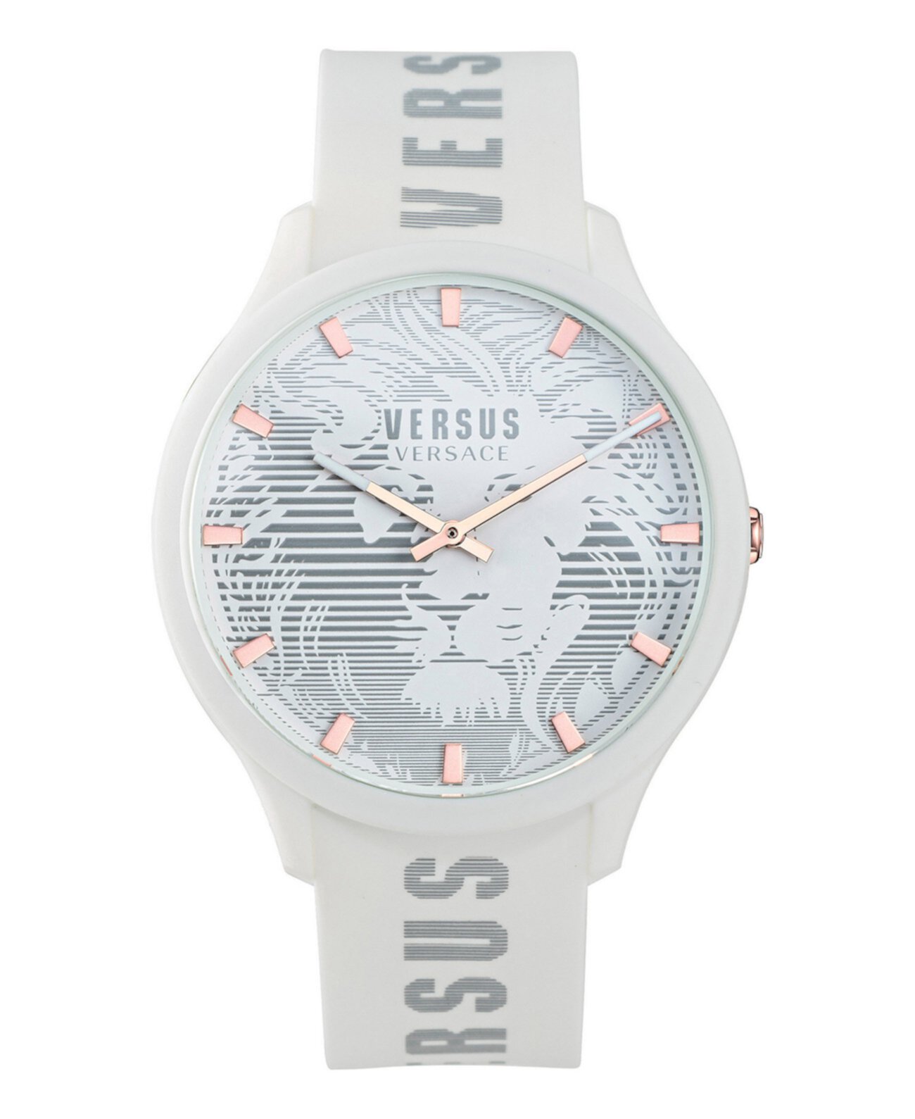 Mens Domus Quartz White Silicone Strap 44mm Versus Versace