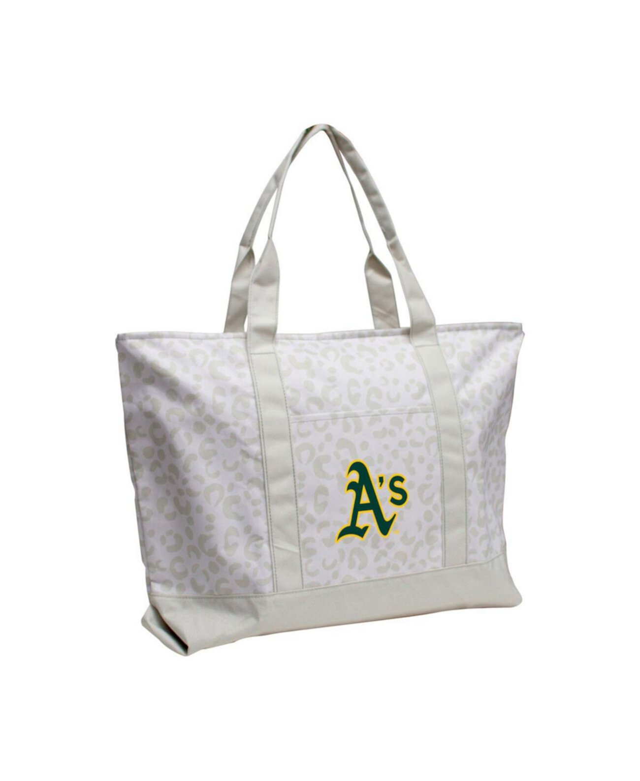 Сумка тоут Logo Brands Oakland Athletics Леопардовый рисунок Logo Brand