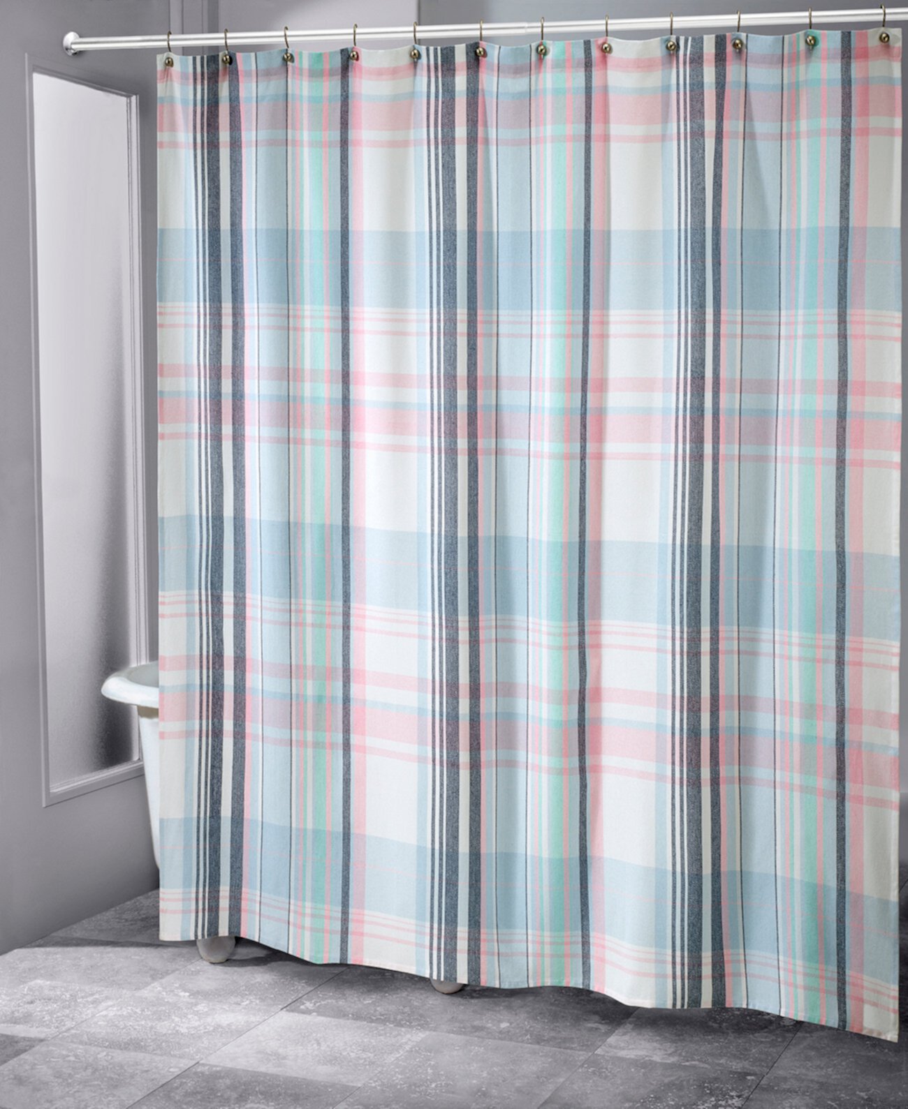 Heritage Plaid Shower Curtain, 72" x 72" IZOD