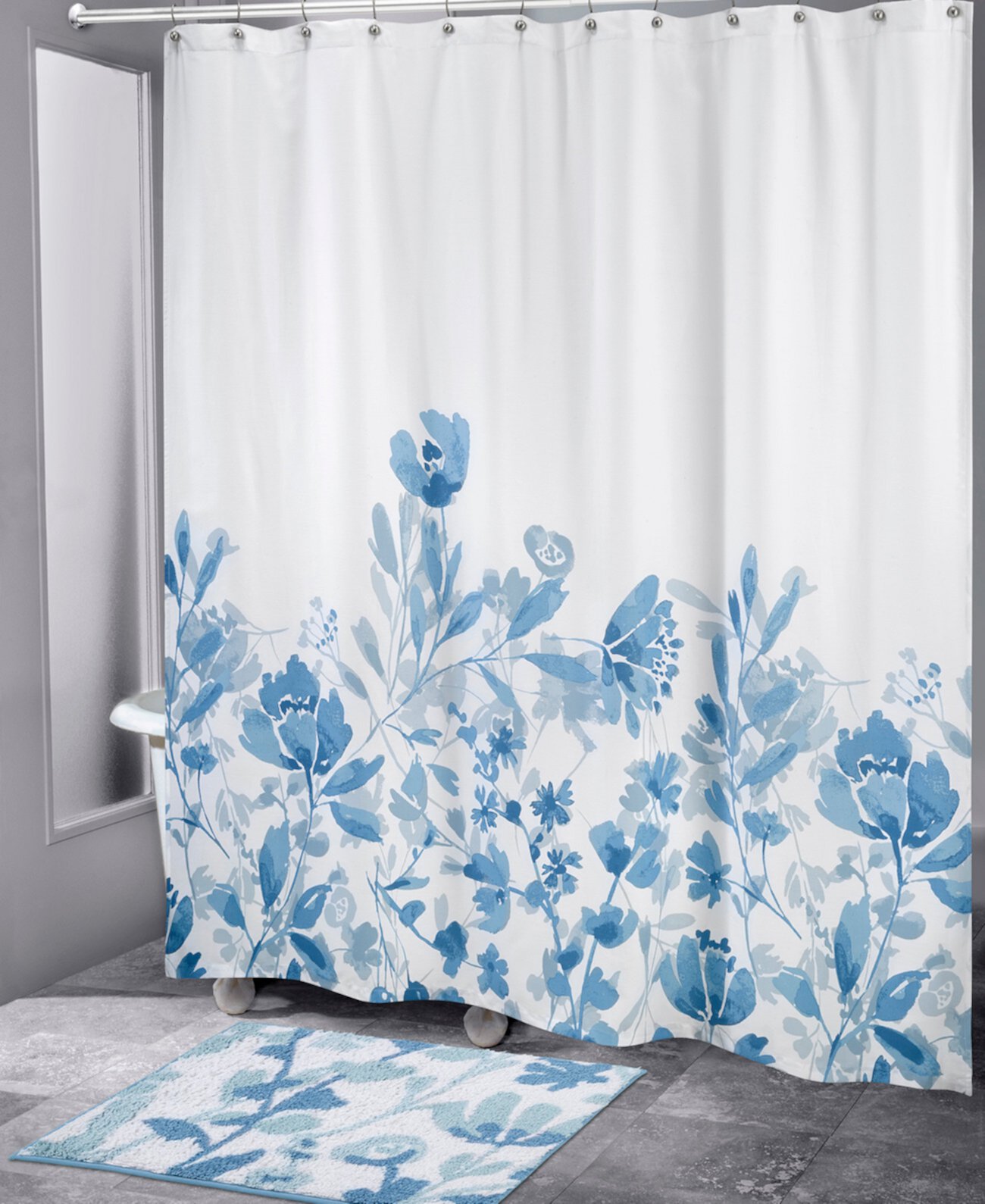 Mystic Floral Shower Curtain, 72" x 72" IZOD