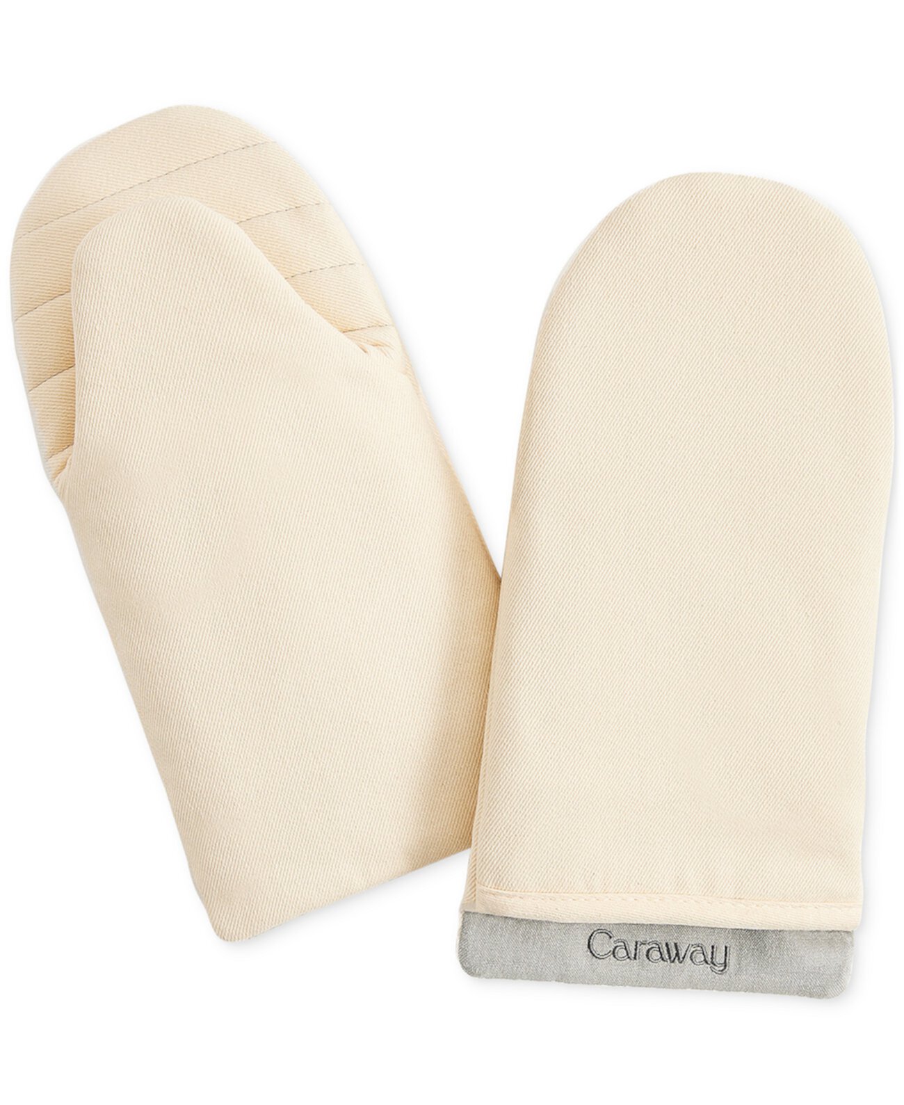 2-Pc. Cotton Double-Layered Oven Mitt Set Caraway