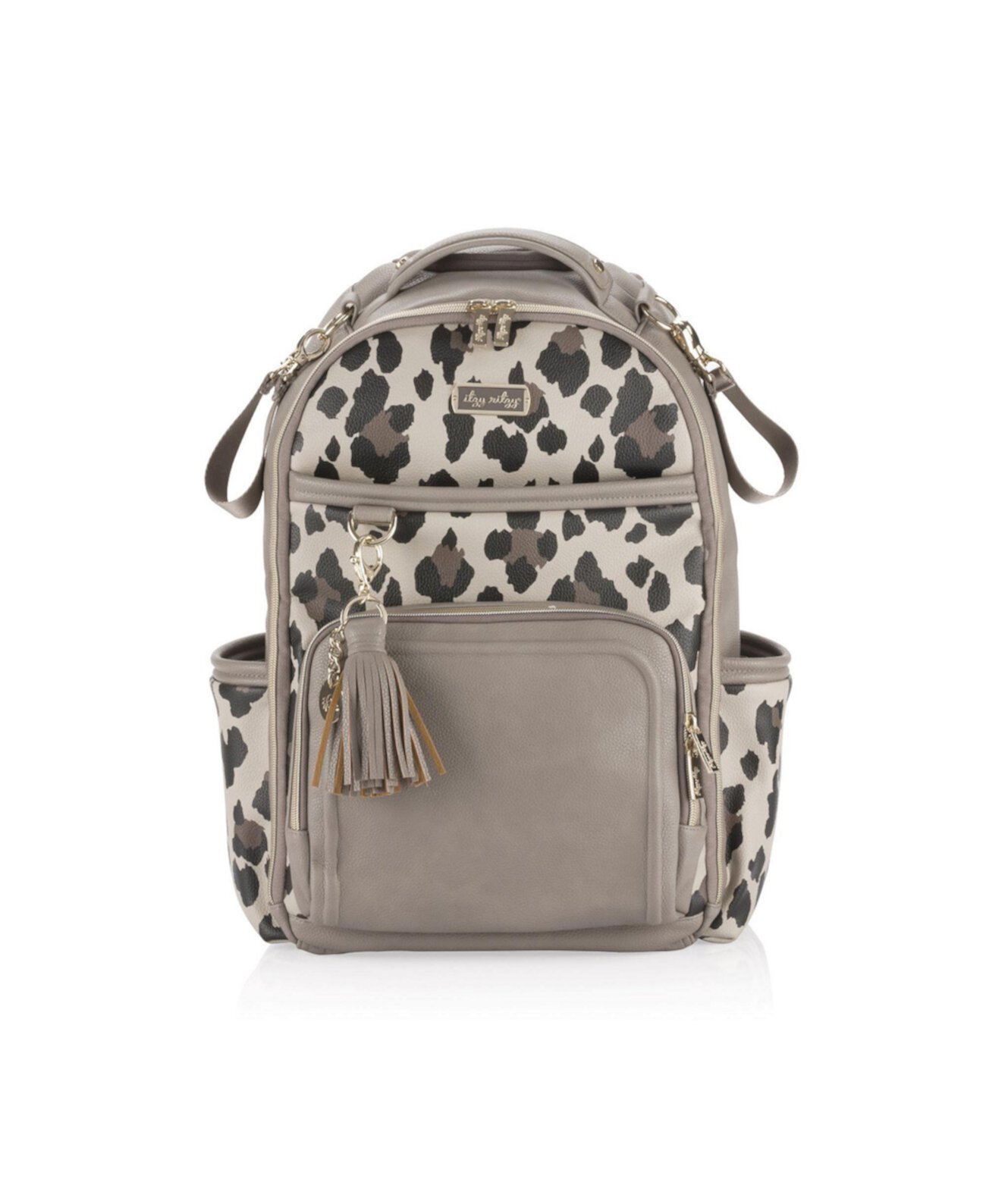 Boss Plus Backpack Diaper Bag Leopard Itzy Ritzy