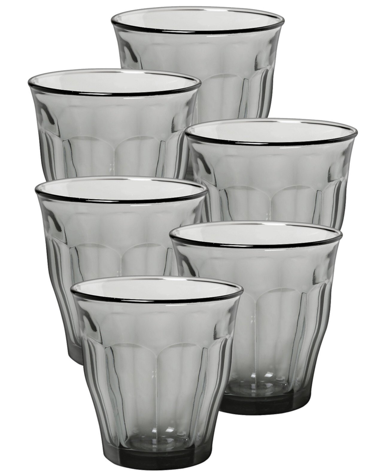 Picardie Grey Tumbler - 10 3/8 Oz. - Set Of 6 Duralex