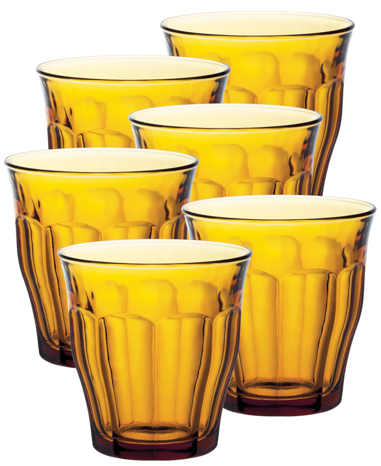 Picardie Amber Tumbler 10 3/8 Oz. - Set Of 6 Duralex