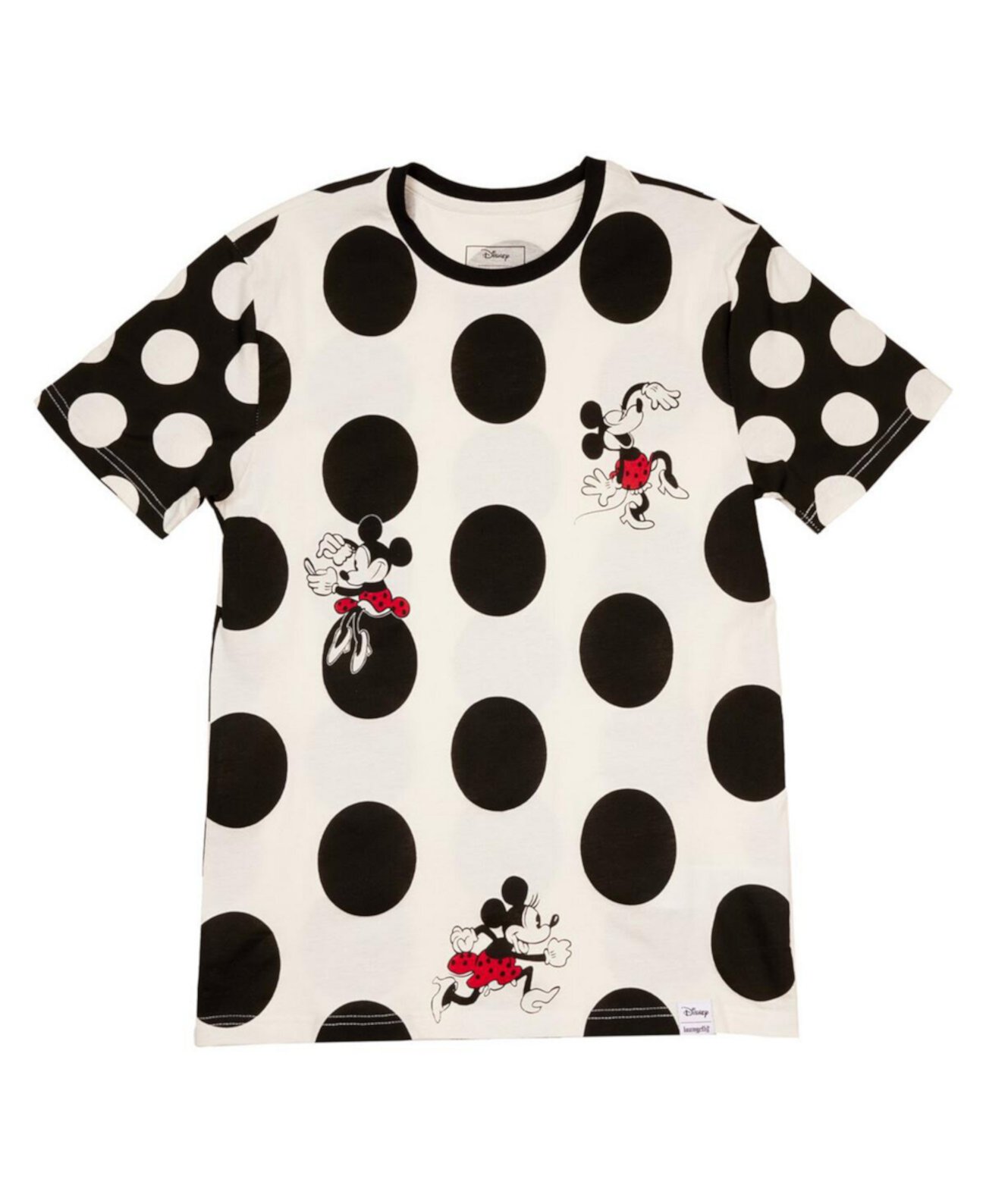 Unisex White Mickey Friends Minnie Mouse Rocks The Dots T-Shirt Loungefly
