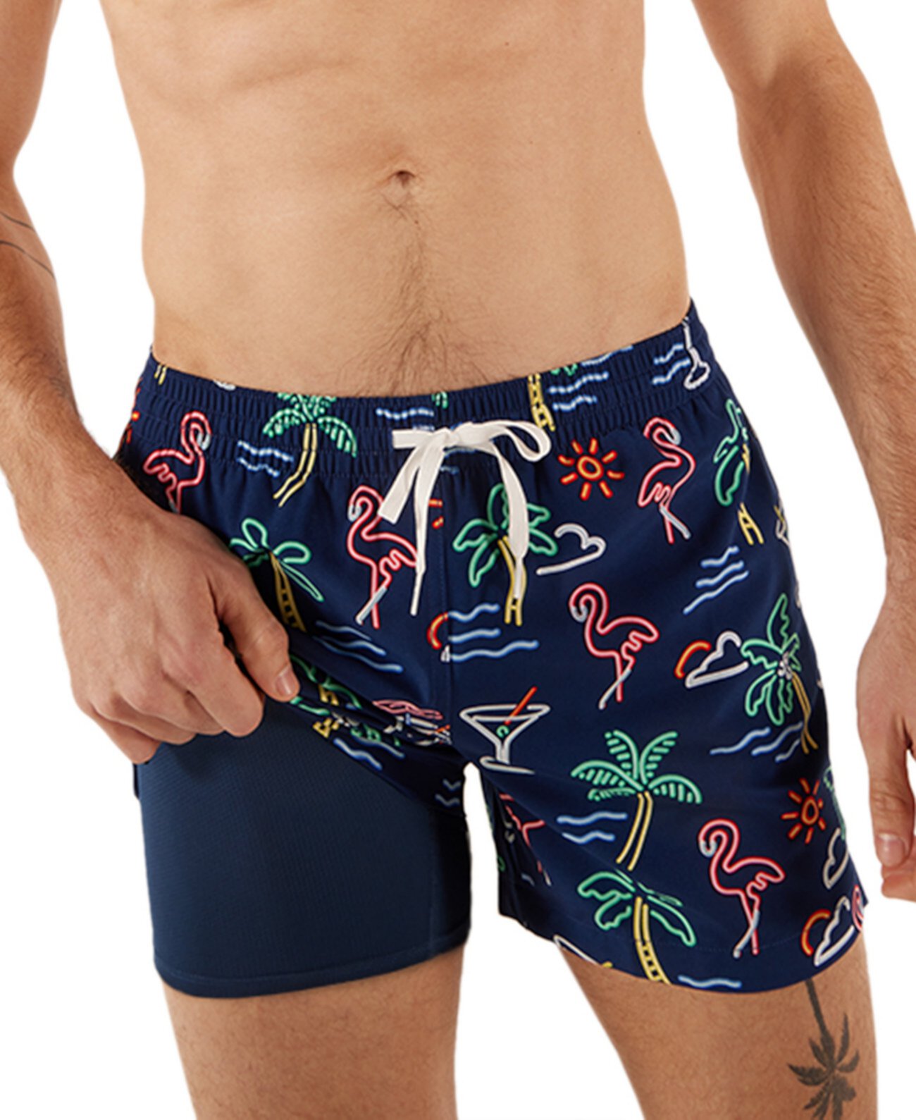 Men's Neon Lights 5-1/2" Swim Trunks CHUBBIES