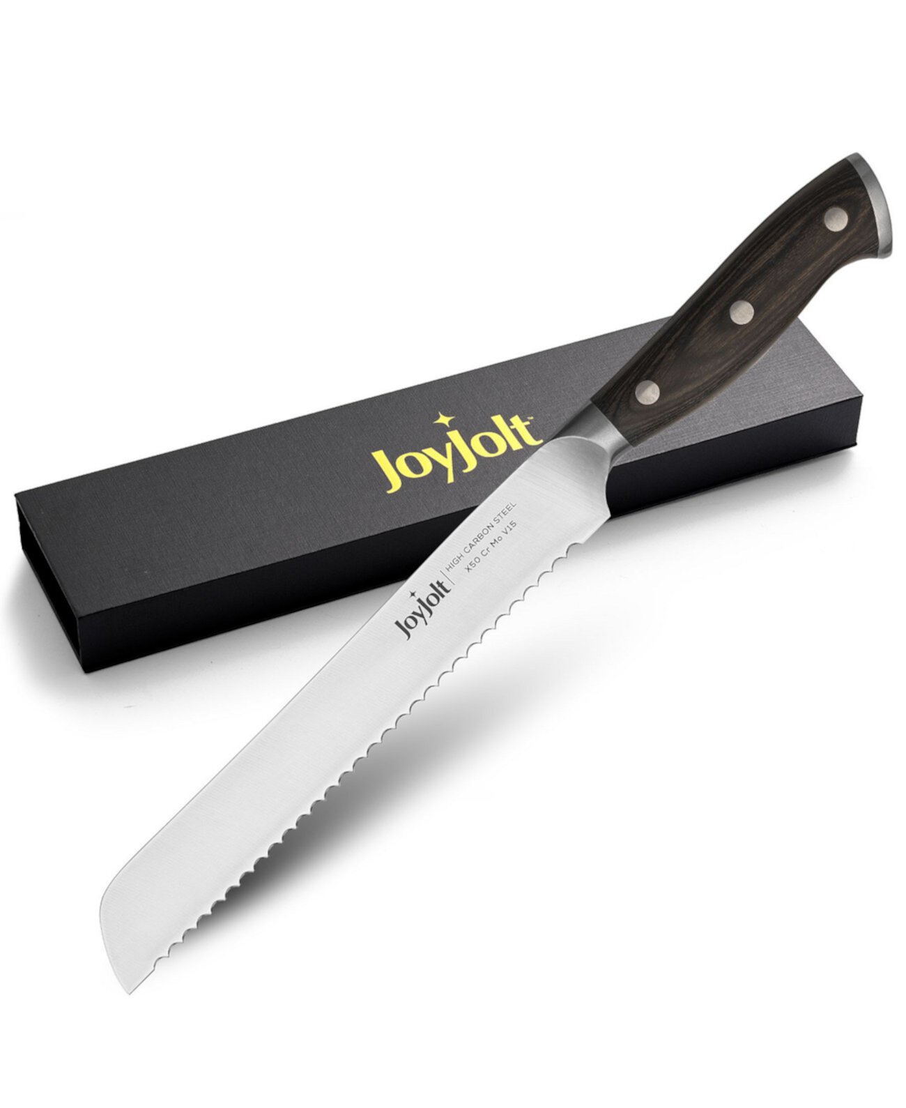 8" Bread Knife High Carbon Steel Kitchen Knife JoyJolt
