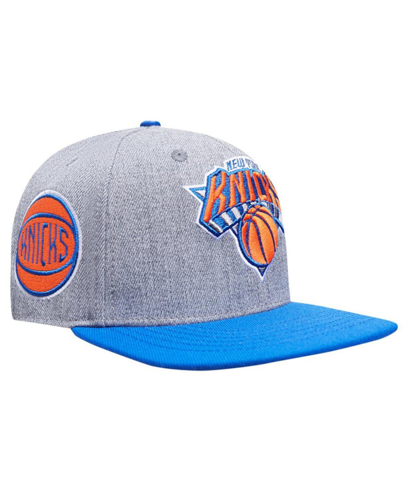 Бейсболка Pro Standard Серо-Голубая New York Knicks Classic Logo Two-Tone Snapback Pro Standard