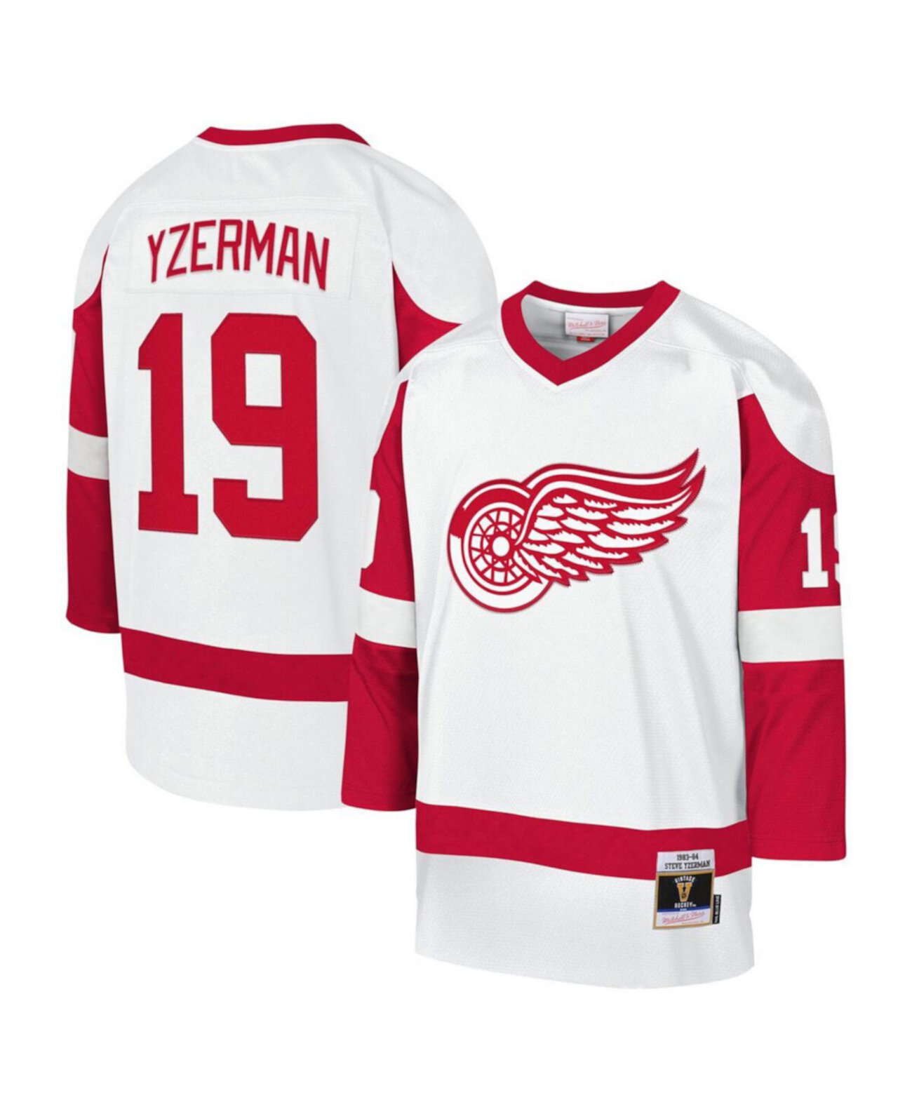 Детское Джерси Mitchell & Ness Steve Yzerman Белое Detroit Red Wings 1983-84 Blue Line Mitchell & Ness