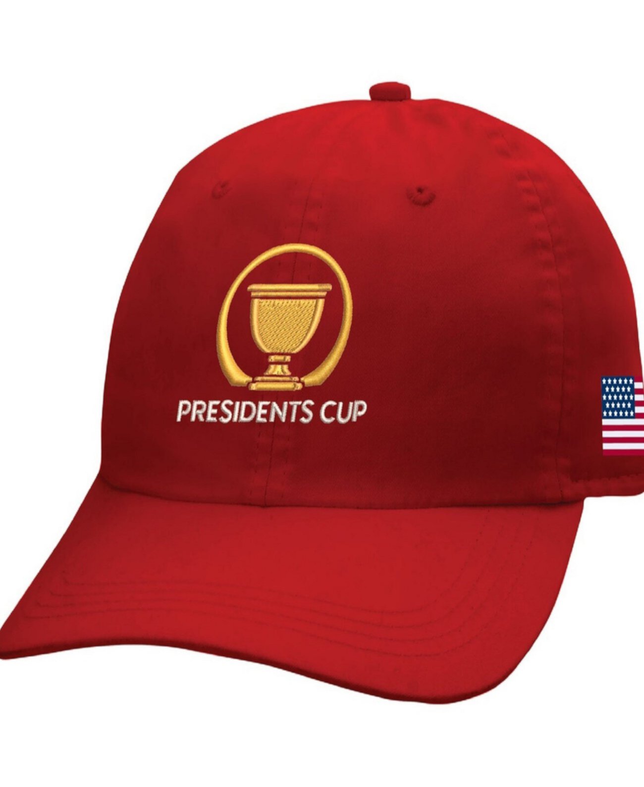 Бейсболка Ahead Team USA Shawmut Adjustable, унисекс, красная, 2024 Presidents Cup Ahead