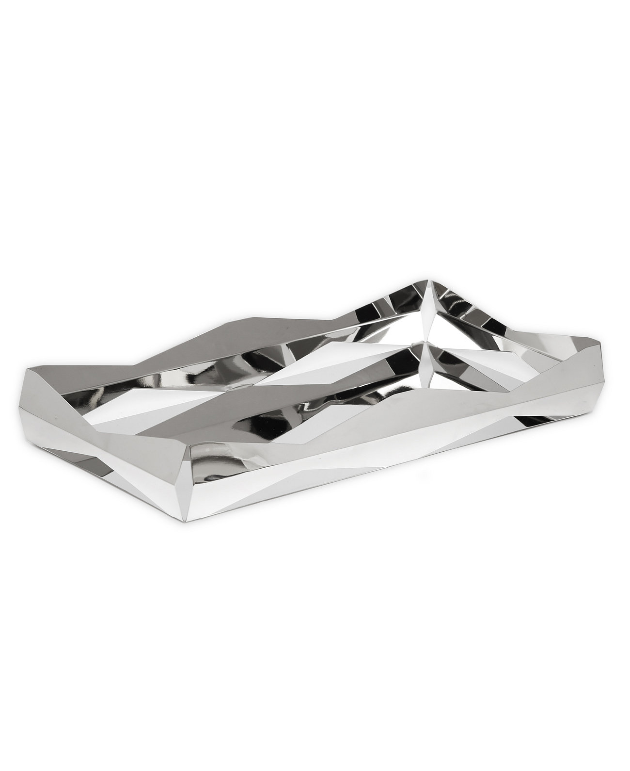 Stainless Steel Oblong Tray with V Design, 15.75" L Classic Touch