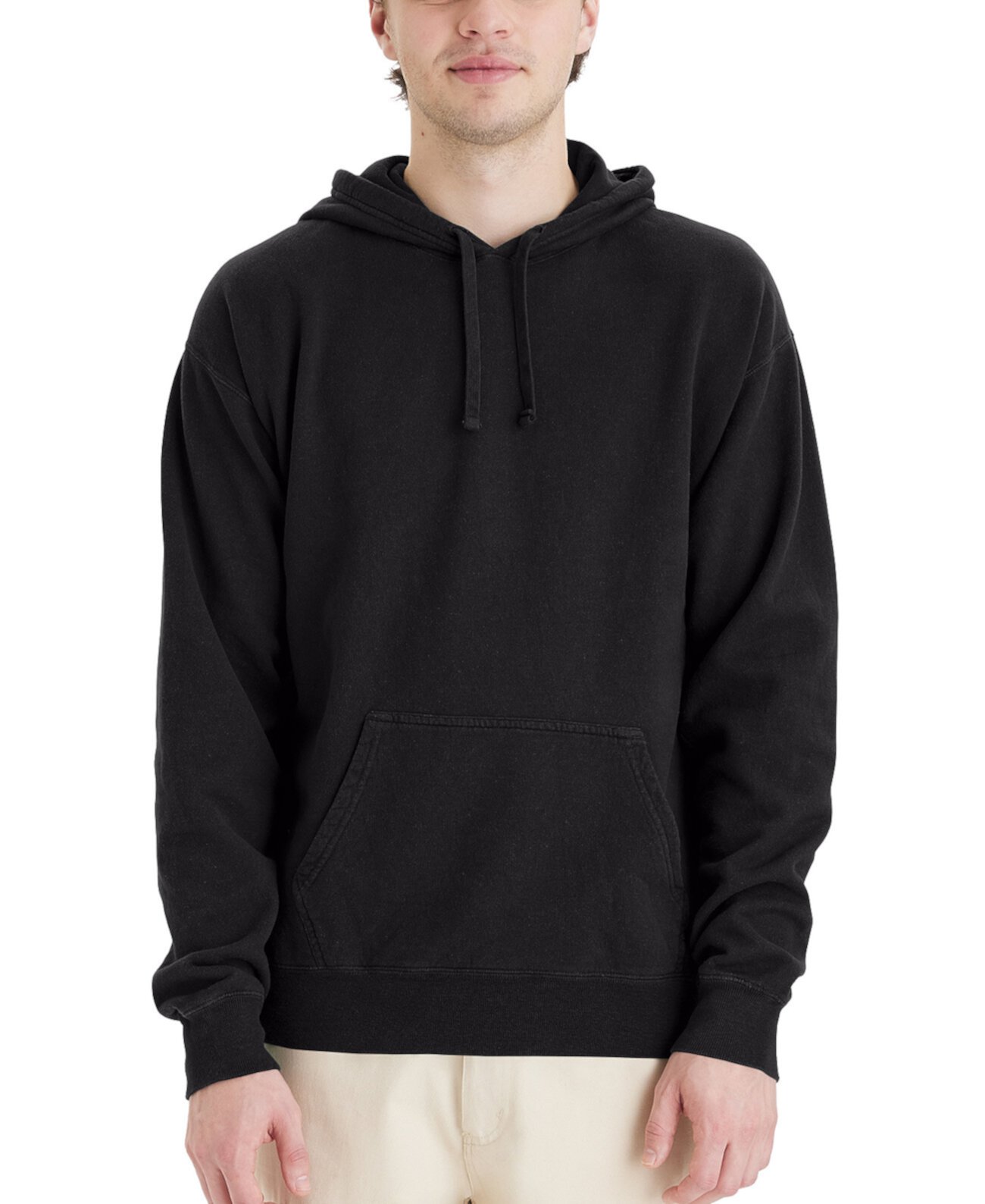 Men's Garment Dyed Fleece Hoodie Hanes