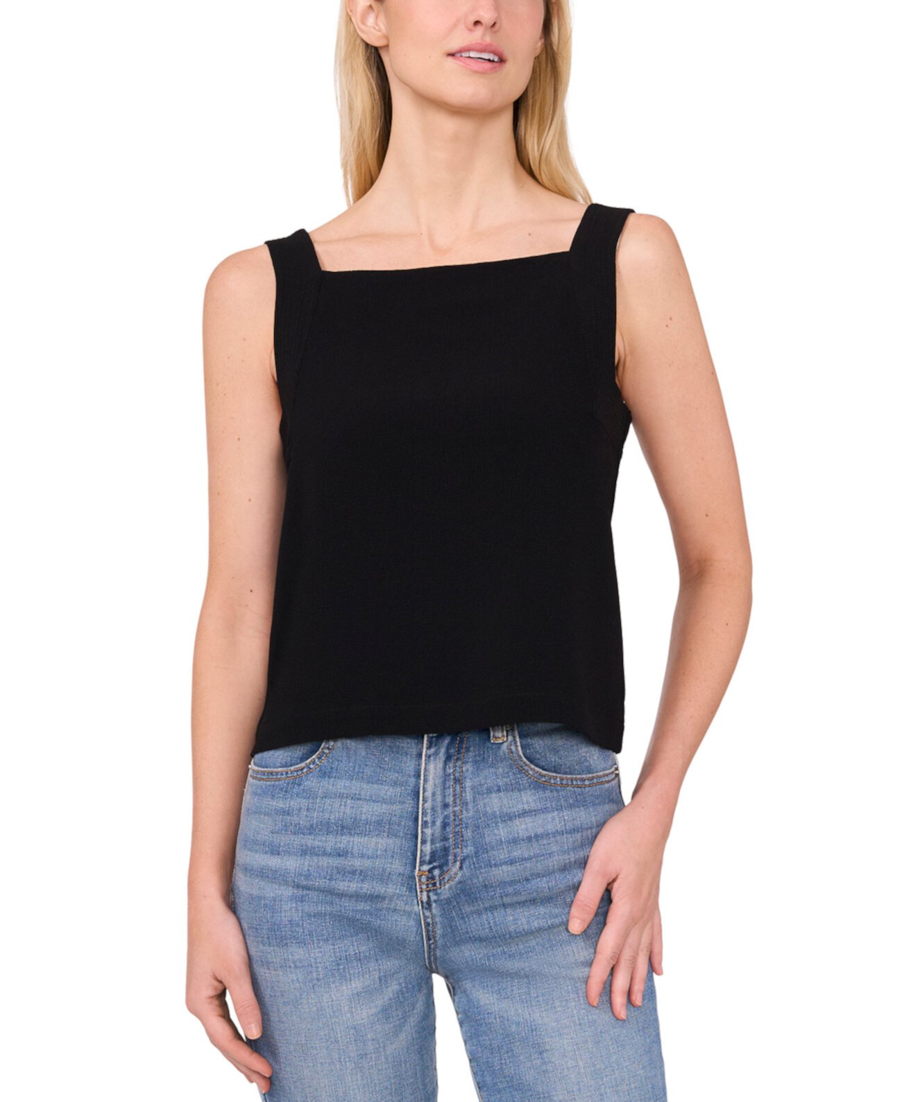 Женская Блузка CeCe Square-Neck Cropped Tank Top CeCe