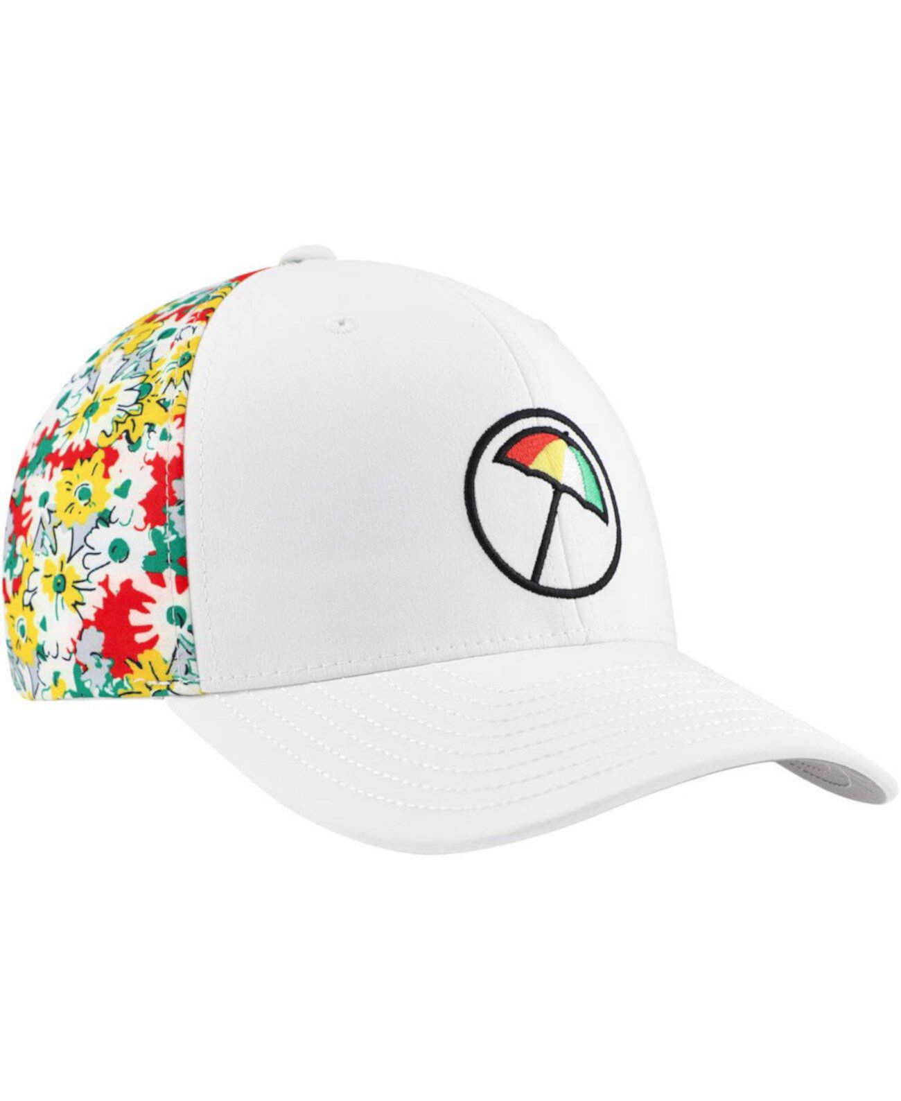 Men's White Arnold Palmer Invitational Floral Tech Flexfit Adjustable Hat PUMA