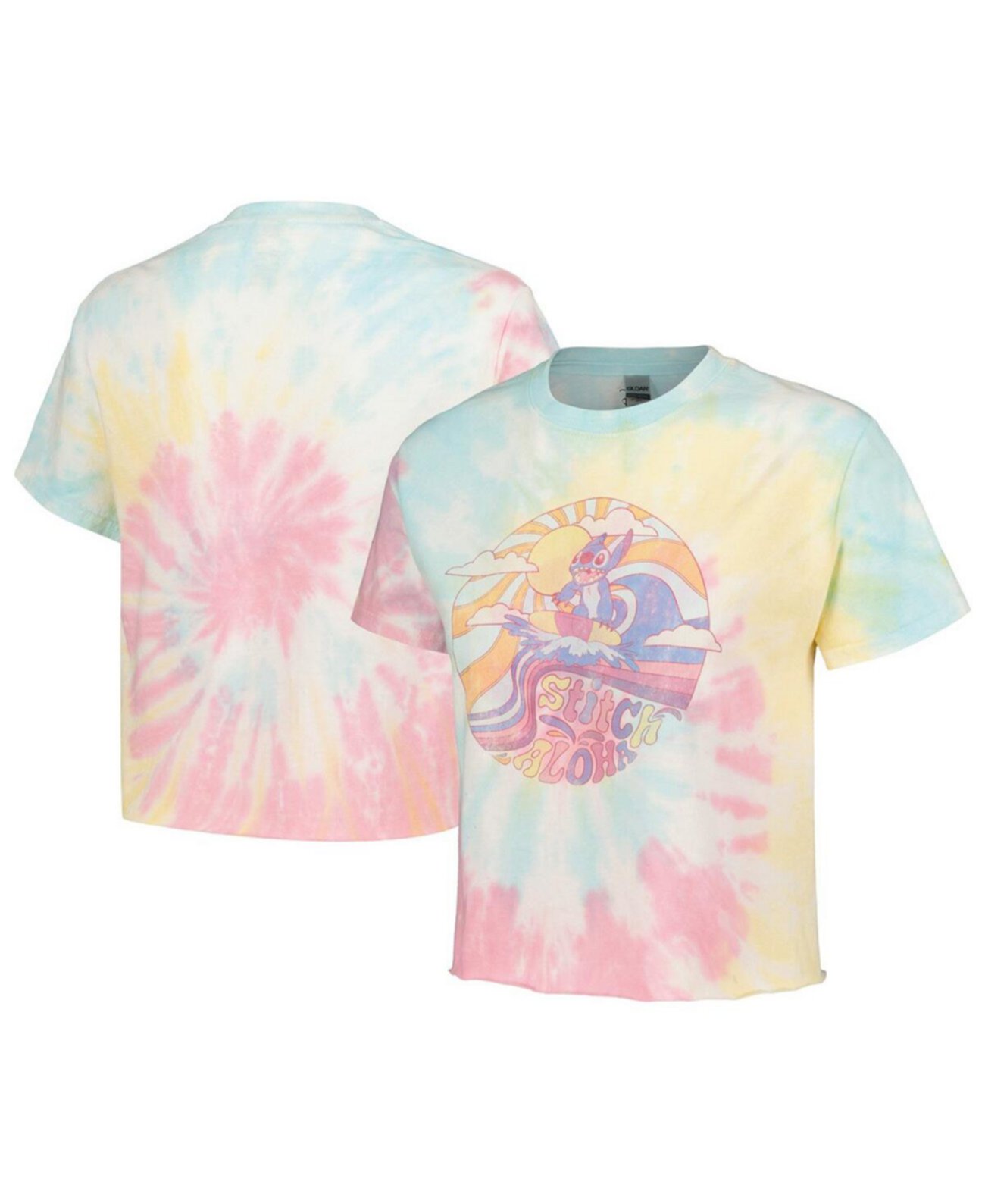 Unisex Blue Lilo and Stitch Stitch Colorful Tie-Dye T-Shirt Mad Engine