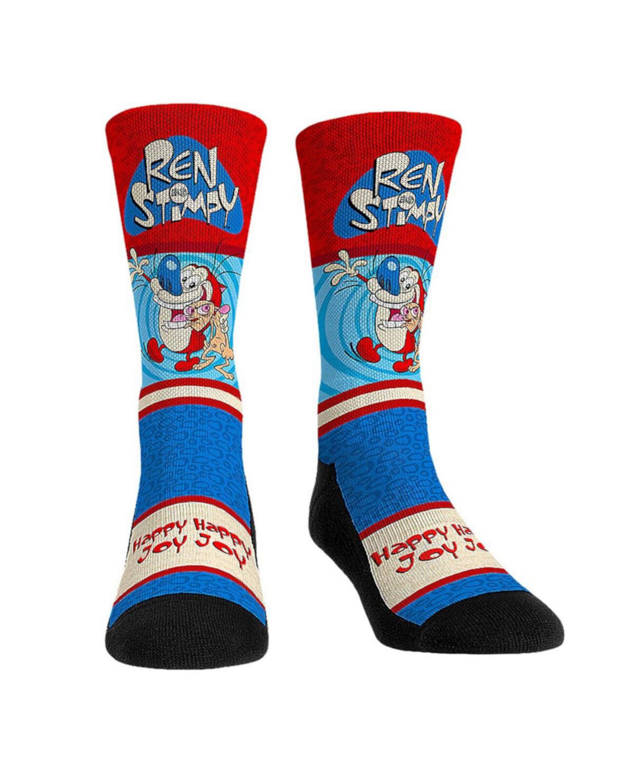 Rock Em Socks Unisex The Ren Stimpy Show Showtime Crew Socks Rock 'Em