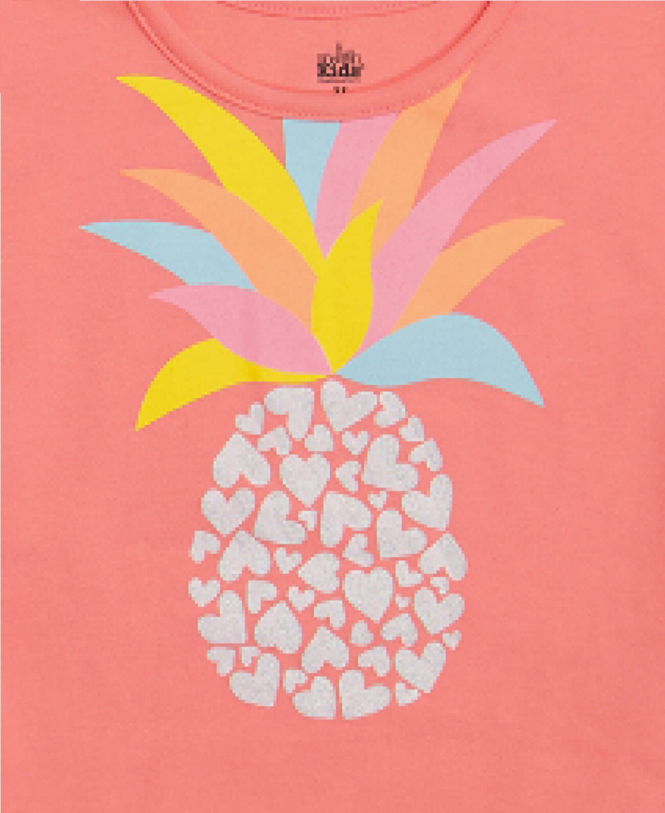 Little Girls Pineapple Tee and Printed French Terry Shorts, 2 piece set Kids Headquarters