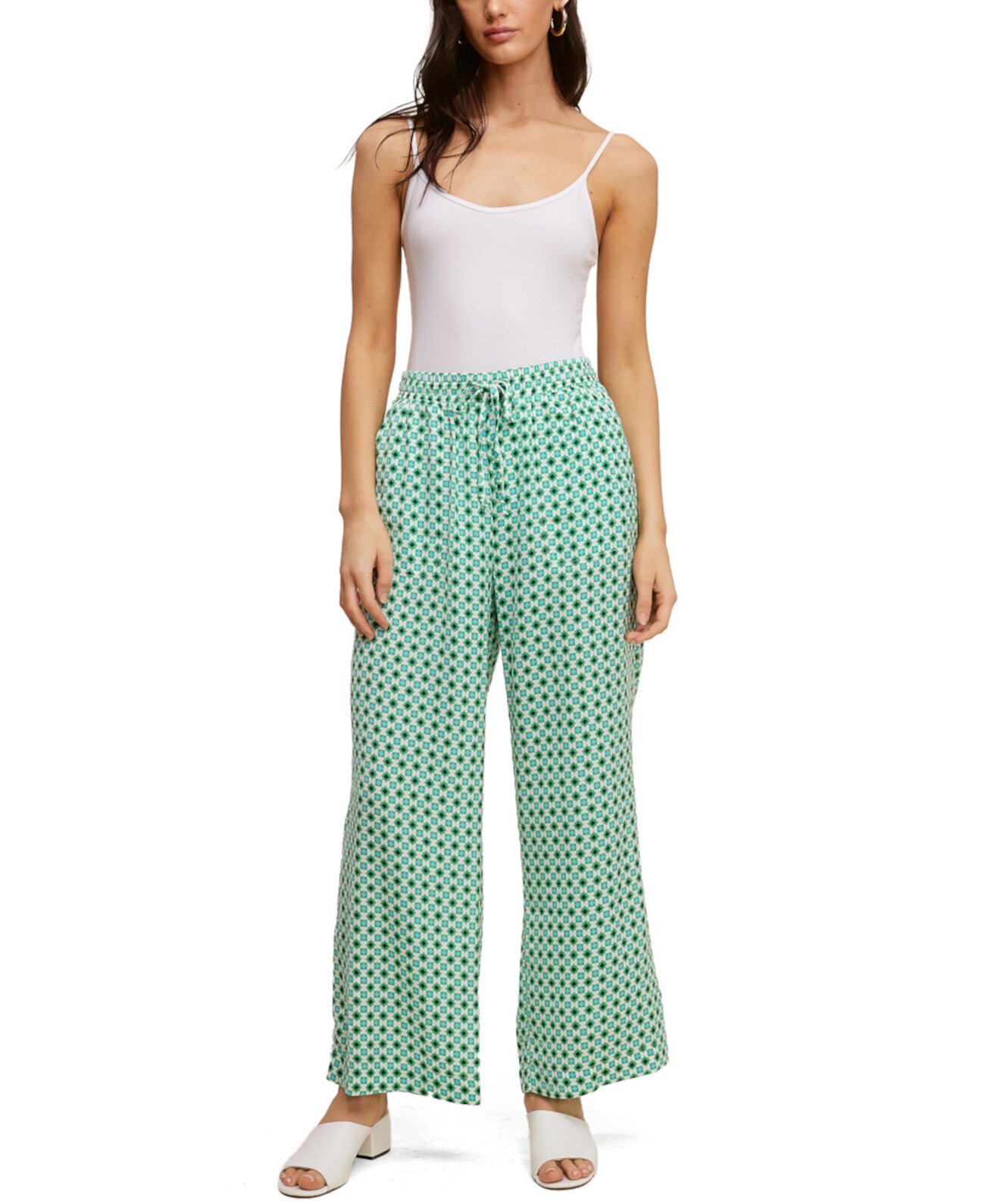 Print Washer Drawstring Pants John Paul Richard