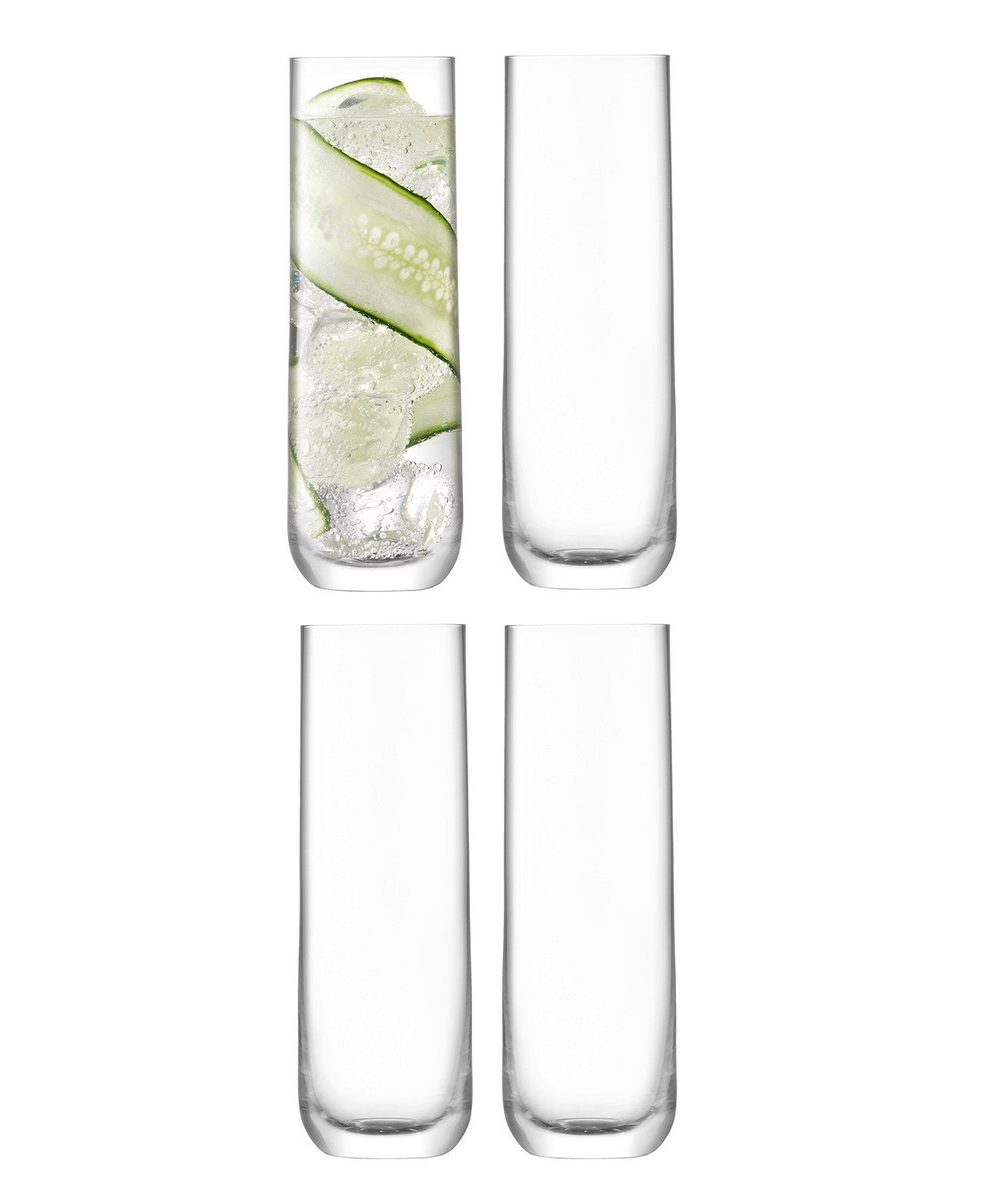 Borough Highball 14 oz Clear x 4 LSA International