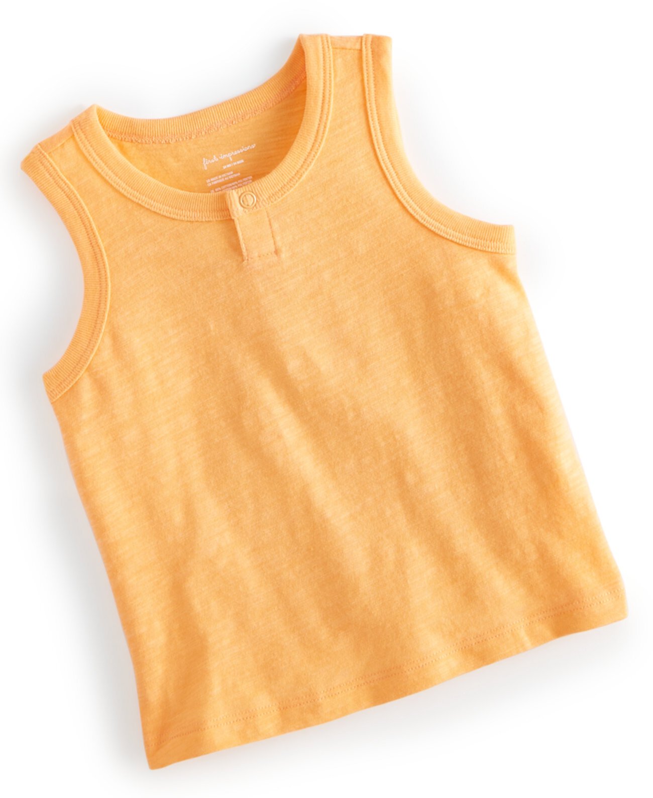 Футболка First Impressions для мальчиков Baby Boys Solid Henley Tank Top First Impressions