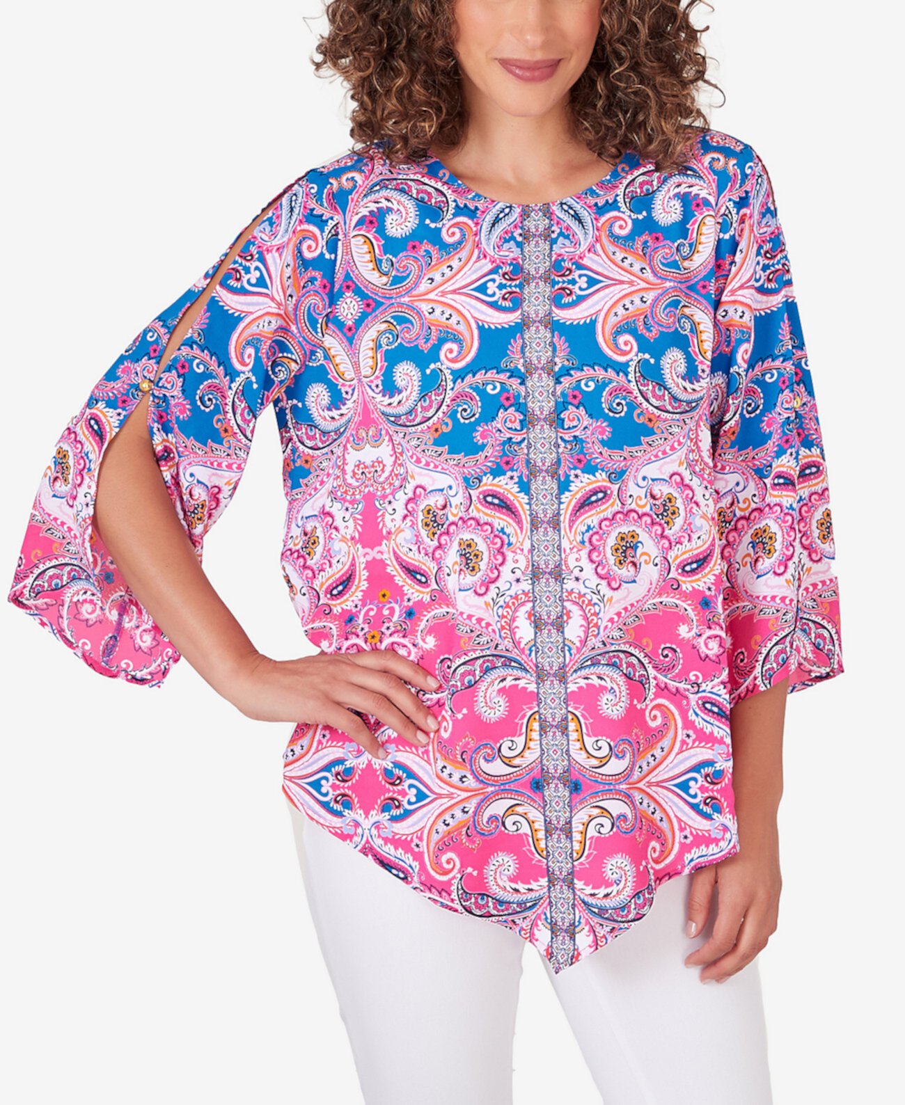 Petite Woven Paisley Top Ruby Rd.