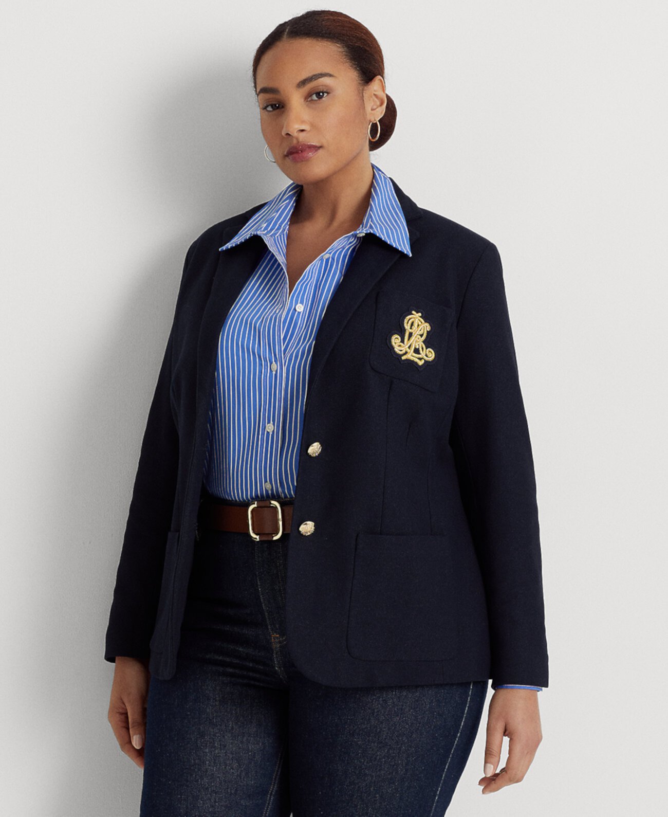 Plus Size Jacquard Blazer LAUREN Ralph Lauren