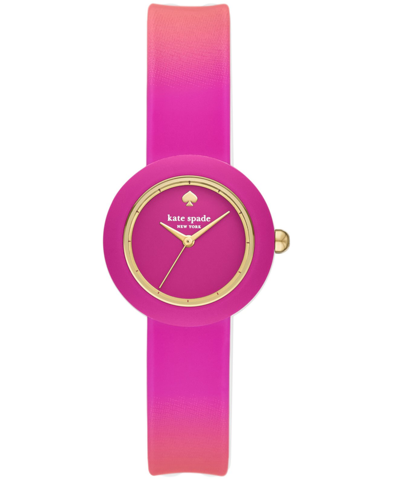Women's Mini Park Row Pink Silicone Watch 28mm Kate Spade New York