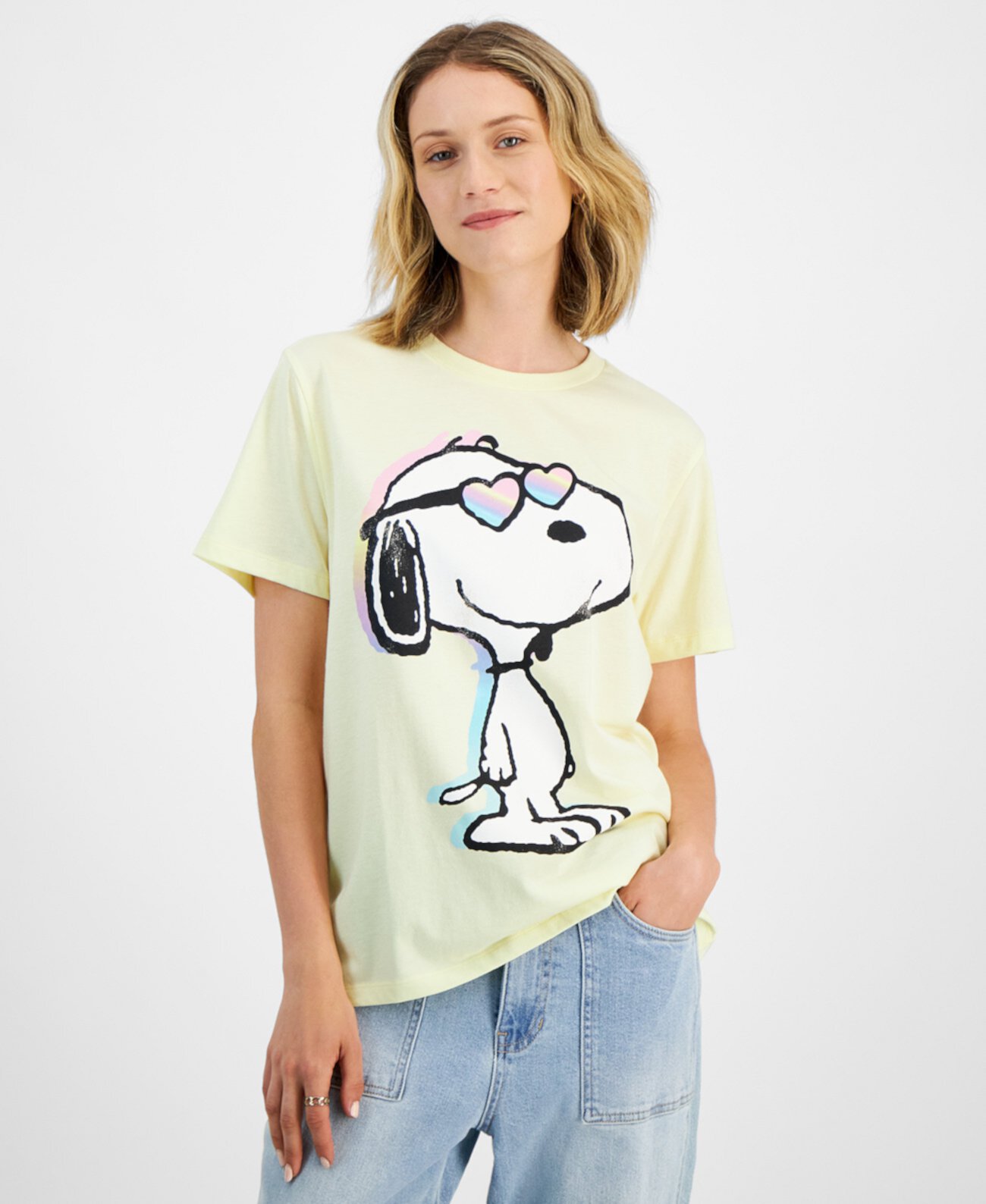 Juniors' Snoopy Graphic T-Shirt Grayson Threads, The Label