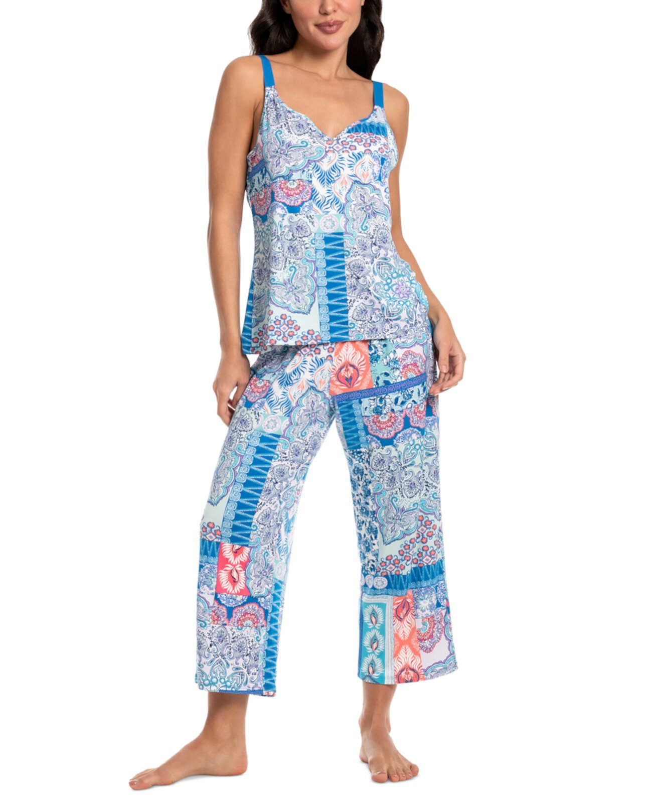 Women's 2-Pc. Cropped Pajamas Set Linea Donatella